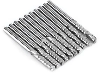 Immagine prodotto di Decespugliatore CNC da 3,175 mm con lama da 22 mm, mandrino da 3 mm, confezione da 10 pezzi.