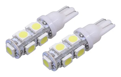 Zdjęcie produktu dla Compass 33719 - Żarówka 9 SUPER LED 12V T10 biała 2szt