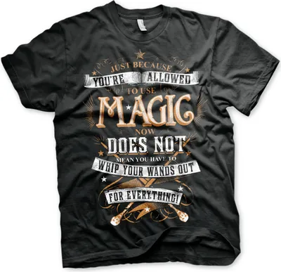 Obrázok produktu pre Tričko Harry Potter Magic - stredné - čierne