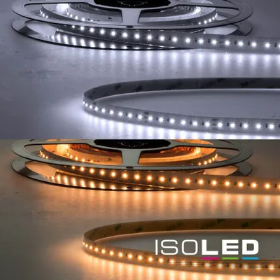 Produktbild von ISOLED LED CRI923/950 Linear10 Flexband Streifen, 24V, 10W+10W, IP20, weißdynamisch, 240 LED/m
