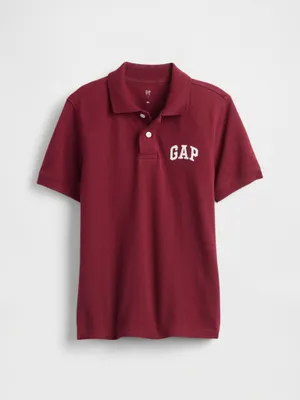 Produktbild von GAP Kinder Poloshirt aus Piqué-Strick mit kurzen Ärmeln, gerader Schnitt, Größe XL