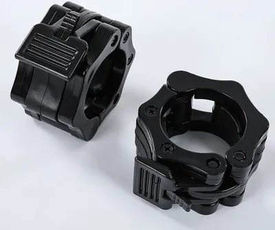 Produktbild von Hantelverschlüsse schwarz für Olympia Hantelstangen 50 mm, Barbell Collar, Verschlüsse Hantel, Schnellverschlüsse