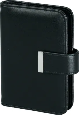 Produktbild von BSB Zeitplaner Kunststoff A7 schwarz mit Lasche BSB 02-0253