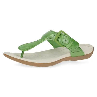 Produktbild von Caprice Damen Zehentrenner Leder Pantolette 9-27108-20, Größe:41 EU, Farbe:Grün