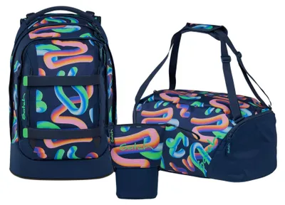 Zdjęcie produktu dla Satch, zestaw plecaków szkolnych PACK Crazy Twist, 3-częściowy, od 5. klasy