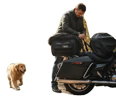 Obrázok produktu pre Motocyklová zadná brašňa, vodotesný obal, všestranný úložný priestor, čierna farba
