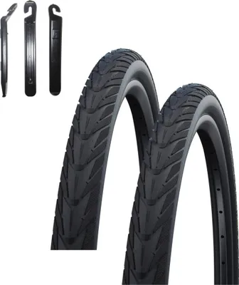 Image de 2 x Schwalbe Energizer Plus Reflex 40-622 (28 x 1,50) avec démonte-pneu