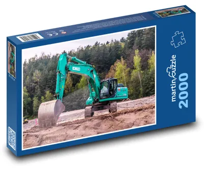 Produktbild von martinpuzzle - Puzzle 2000 Teile - Baumaschine - Bagger