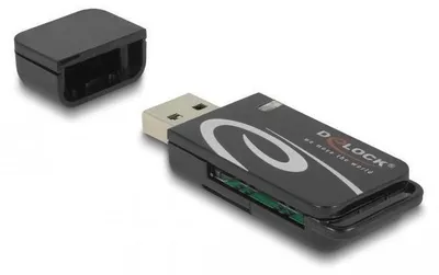 Productafbeelding van Delock 91602 DELOCK Mini USB 2.0 Card Reader mit SD und Micro SD Slot