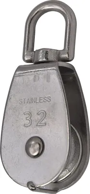 Produktbild von Umlenkrolle Blockseilrolle Seilzug Flaschenzug Edelstahl 32mm V4A 600kg
