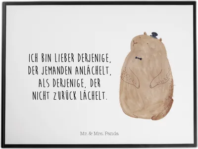 Produktbild von Mr. & Mrs. Panda schreibtischunterlage Murmeltier - Weiß - Geschenk, Freundlichkeit, schreibtischunterlagen, Anstand, Fröhlichkeit, Tischschoner, Knigge, Lustige Sprüche