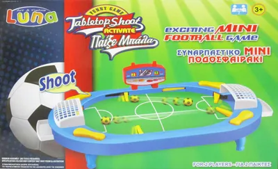 Produktbild von Luna Fußball Tischflipper Kicker Kickertisch Kickerkasten Pinball +3J