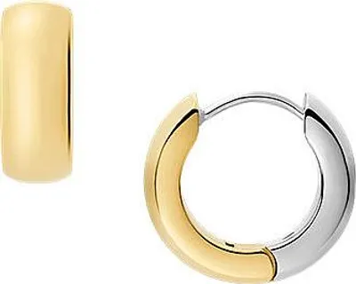 Produktbild von Fossil Damen Goldfarbener Edelstahl mit Ringverschluss Ohrringe