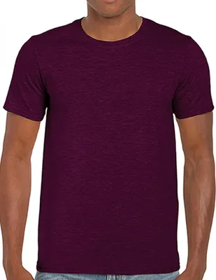 Immagine prodotto di Gildan 64000 | Softstyle Maglietta da uomo con collo alla moda - Colore: Maroon - Taglia: 3XL