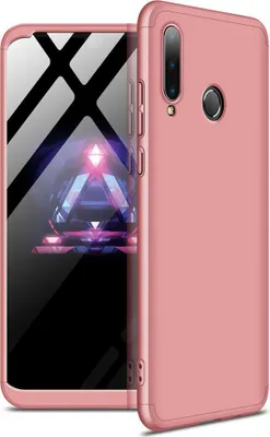 Produktbild von Hülle für Huawei P30 Lite 360 Grad Schutz mit Displayglas Schutzglas Bumper Cover Huawei P30 Lite Farbe: Rosa