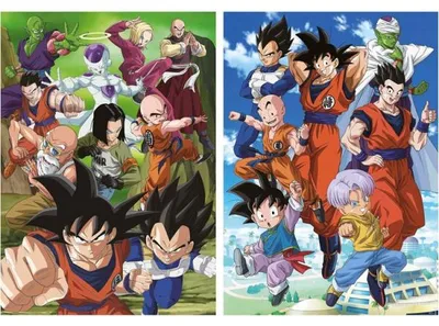 Image de 2 puzzles dragon ball super : méchants et amis 2 x 500 pièces - manga, dessin animé - educa - 19915