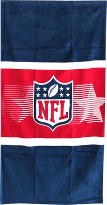 Produktbild von NFL Velour Badetuch 80 x 150 cm rot/blau Baumwolle Handtuch Saunatuch
