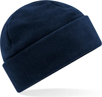 Produktbild von Beechfield B243R | Recycled Fleece Cuffed Beanie - 100% recycelter Polyester - Farbe: French Navy - Größe: One Size