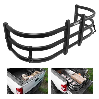 Immagine prodotto di VEVOR Estensione della zona di carico Espansione del letto del pick-up 1410-1725 mm Lunghezza regolabile, divisorio della zona di carico in alluminio Estensore del letto con rotazione di 180° Estensione della zona di carico Estensione della zona di carico del pick-up