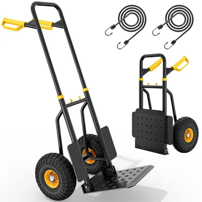 Klappbarer Sackkarren-Trolley, 150 kg, 2 Räder 25 cm, höhenverstellbar