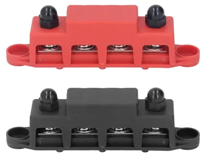 Stromverteilungsblock 2er-Pack M10 4-polig DC48V 250A