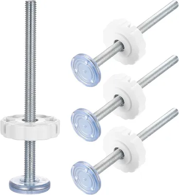 Obrázek produktu pro Tlakové šrouby (4 ks), M8 x 125 mm, tlakové tyče pro schodišťové zábrany, montáž bez vrtání, pro dětské a domácí zábrany na dveře