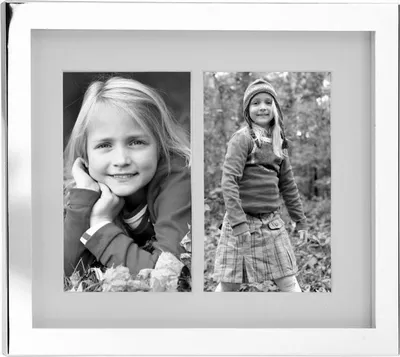 Obrázok produktu pre Fink BEN, dvojitý rám, rám na fotografie 10x15 cm, sklo, strieborný, železo, strieborná farba, dĺžka 22 cm, šírka 27,5 cm, výška 1,5 cm, kód: 133089