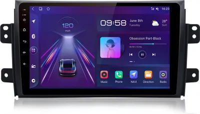 Zdjęcie produktu dla 4GSIM Für SUZUKI SX4 2006-2013 8Kern Autoradio DSP GPS Carplay Navi Android BT SWC WIFI 6+128G RDS USB