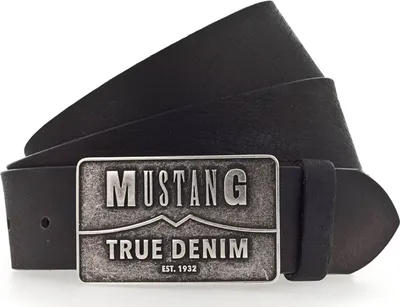 Produktbild von MUSTANG Leder Gürtel Classic Leather Belt W85 Black schwarz