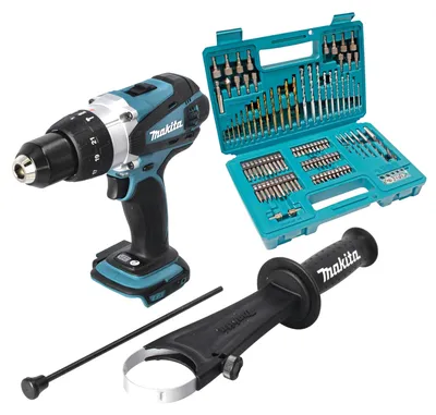 Zdjęcie produktu dla Makita DHP 458 Z akumulatorowa wiertarko-wkrętarka udarowa 18 V 91 Nm solo - bez akumulatora, bez ładowarki