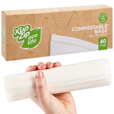 Biologisch abbaubare Ziplock-Beutel, 40 St., Sandwichgröße