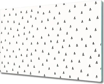 Produktbild von Glas Schneidebrett Herdabdeckplatten Schneideplatten - 80x52 cm - Kleine Dreiecke