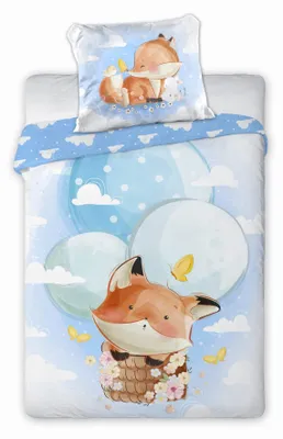 Produktbild von Baumwollbettwäsche 100x135 + 40x60 Fuchs