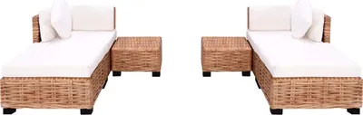 Produktbild von vidaXL Sofagarnitur 16-tlg. Natürliches Rattan