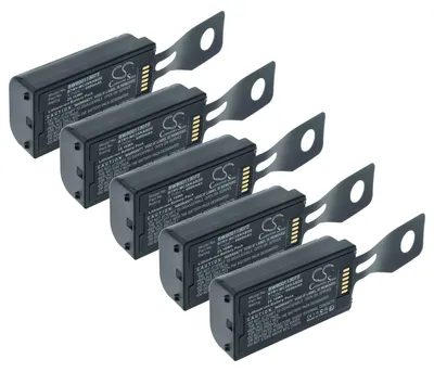 Produktbild von vhbw 5x Akku kompatibel mit Zebra MC3190-SL4H12E0U Barcodescanner POS (6800 mAh, 3,7 V, Li-Ion)