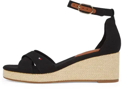Obrázok produktu pre Tommy Hilfiger dámske sandále na platforme, model Flag Criss-Cros Mid, s remienkami cez členok