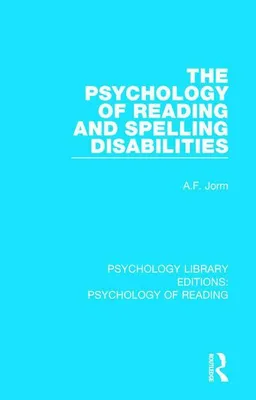 Productafbeelding van The Psychology of Reading and Spelling Disabilities