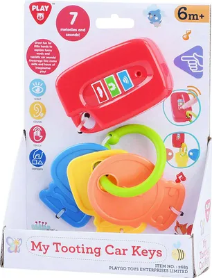 Obrázok produktu pre Hryzátko na kľúčik od auta s hudbou - detská hračka pre batoľatá
