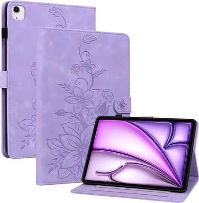 Produktbild von iPad Air 11 (2024/2025) Hülle - Coverup Lily Flower Klapphülle - Violett