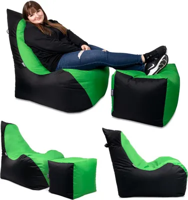 Produktbild von BuBiBag Flashbag Lounge Sessel Sitzkissen 75Tx60Bx85H cm Apfelgrün