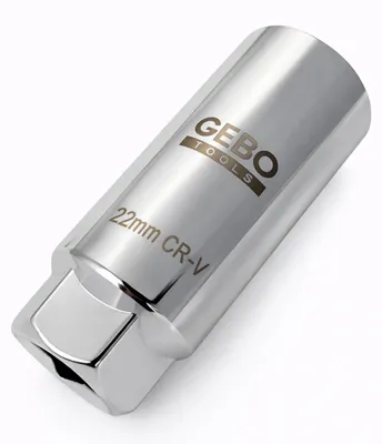 Obrázok produktu pre Hlavica - kľúč na lambda sondu 3/8'', 22mm, s drážkou 8mm, Gebo Tools