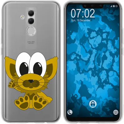 Produktbild von PhoneNatic Case kompatibel mit Huawei Mate 20 Lite Silikon-Hülle Cutiemals M7