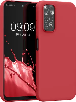 Produktbild von kwmobile Handyhülle für Xiaomi Redmi Note 11 / Note 11S Hülle - TPU Case - Kabelloses Laden - Schutzhülle Cover in Rot