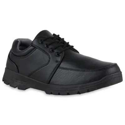 Produktbild von VAN HILL Herren Klassische Halbschuhe Bequeme Schnürer Profil-Sohle Schuhe 839997, Farbe: Schwarz, Größe: 42