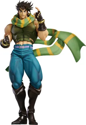 A figurine of Joseph Joestar from JoJo's Bizarre Adventure.