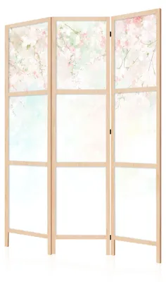 Zdjęcie produktu dla LUMASOUL Parawan jednostronny, Przegroda do wnętrz, Kwiaty Japońskie 7, 135x172 cm
