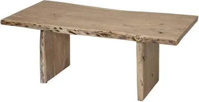 Image de MASSIVMOEBEL24 | Table basse 120x60 Acacia laqué Bois naturel PURE ACACIA #307