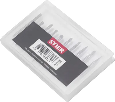 Produktbild von STIER HM Frässtifte-Set 10-tlg. 3 mm Schaft