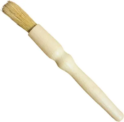 Produktbild von Glasurpinsel rund 12,5 cm klein | Emaillepinsel | Kleine Handfliesenbürste