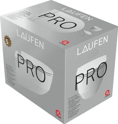Produktbild von Laufen WC-Pack WC+S&D+Mont.band + Befür WC 2096.6 S&D:Slim,abnehmb.,Edelst.Befür, 1 Stk.